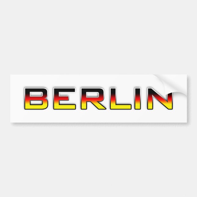 Autocollant De Voiture Berlin V01B (Devant)