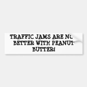Autocollant De Voiture Beurre d'arachide et confiture (du trafic)