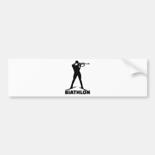 Autocollant De Voiture Biathlon