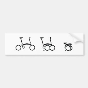 Autocollant De Voiture Bicyclette se pliante de vélo de Brompton