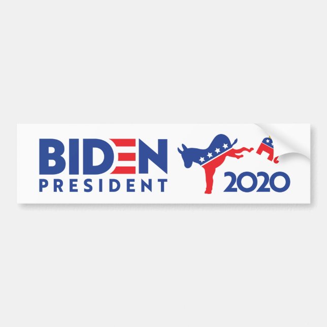 Autocollant De Voiture Biden 2020 (Devant)