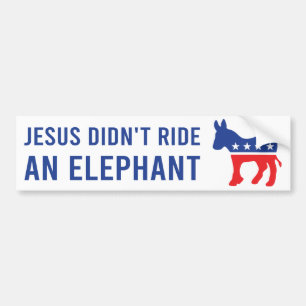Autocollant De Voiture Biden 2020 - Jésus n'a pas pris un éléphant