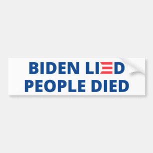 Autocollant De Voiture Biden a menti - Des gens sont morts