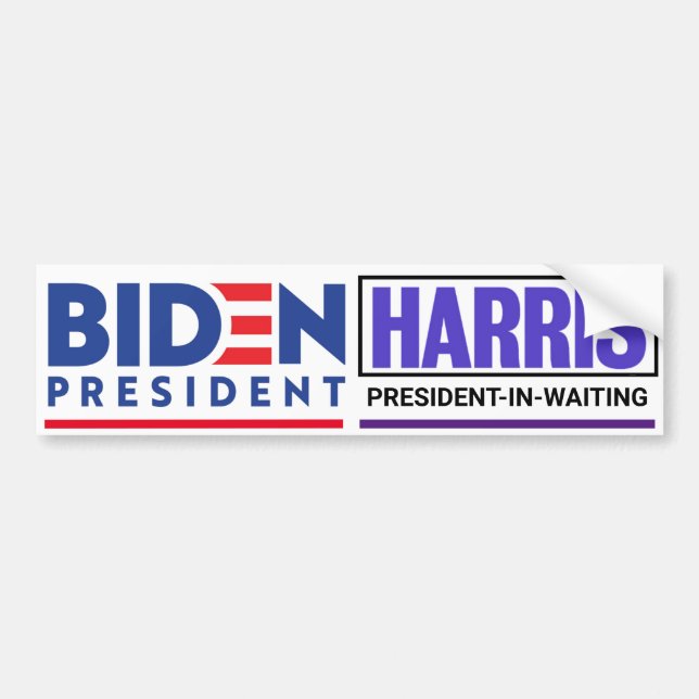 Autocollant De Voiture Biden en 2020 / Harris en ? (Devant)