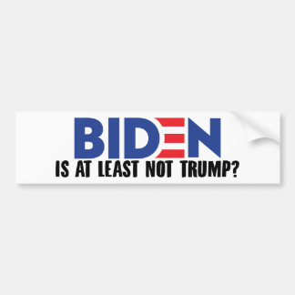 Autocollant De Voiture Biden N'Est-Il Au Moins Pas Trump ?