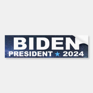 Autocollant De Voiture Biden pour Président 2024 star field bumper sticke