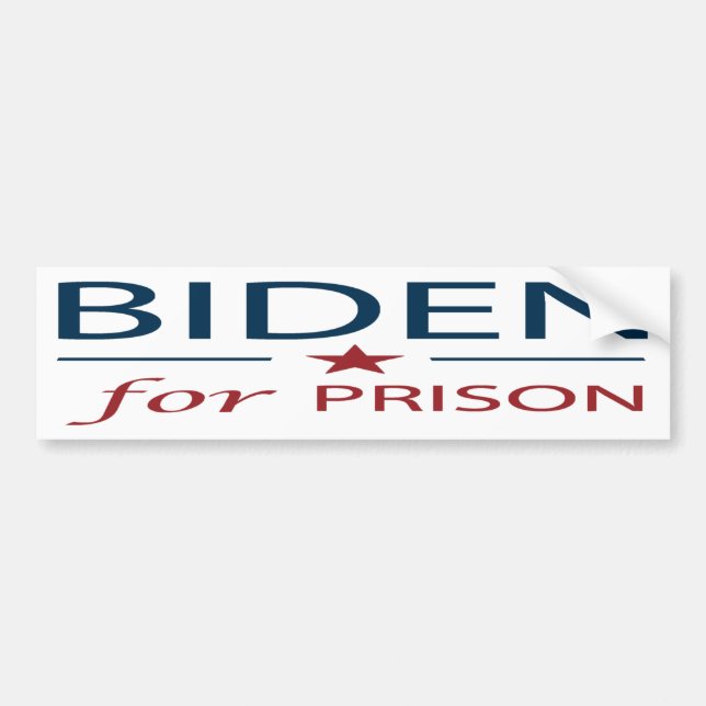 Autocollant De Voiture Biden Pour Prison | Anti Joe Biden | Slogan | Chan (Devant)