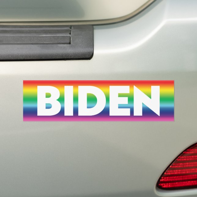Autocollant De Voiture Biden rainbow pride lgbtq lgbt couleurs voiture (En voiture)