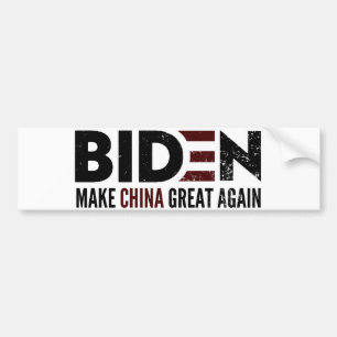 Autocollant De Voiture Biden rend sa grandeur à la Chine
