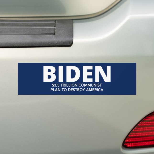 Autocollant De Voiture Bidenomics - Plan communiste pour détruire l'Améri (En voiture)