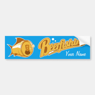 Autocollant De Voiture Bière et pêche