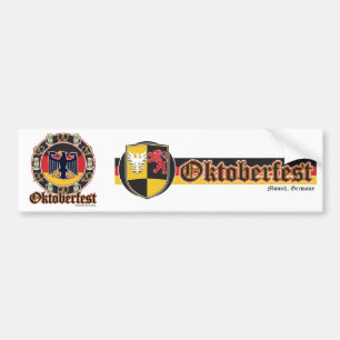 Autocollant De Voiture Bière Oktoberfest et Pretzels
