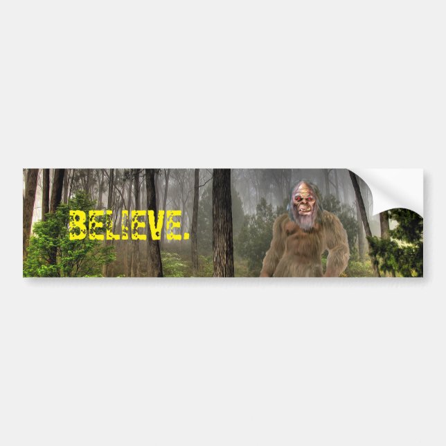 Autocollant De Voiture Bigfoot croient l'adhésif pour pare-chocs (Devant)