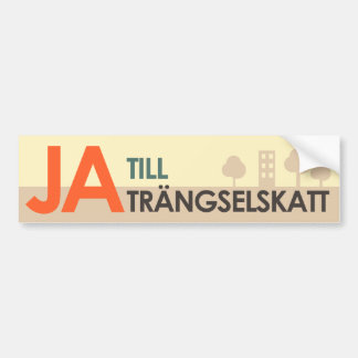 Autocollant De Voiture Bildekal - Ja till trängselskatt