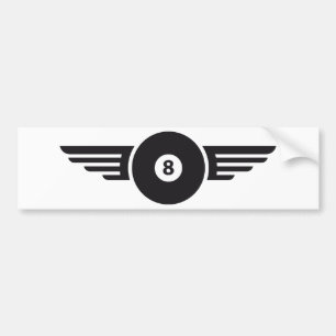 Autocollant De Voiture Billard 8