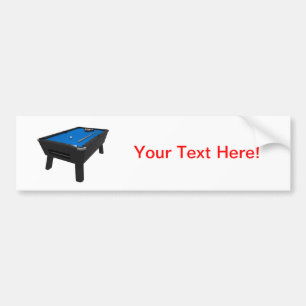 Autocollant De Voiture Billards/table de billard : Bleu senti :