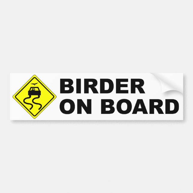 Autocollant De Voiture Birder à bord (Devant)