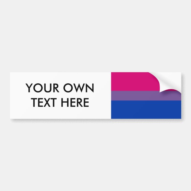 Autocollant De Voiture Bisexual pride (Devant)