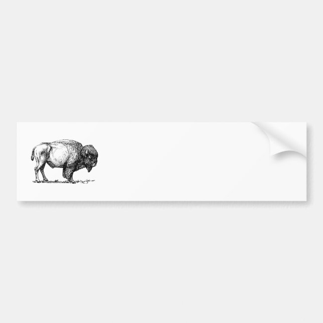 Autocollant De Voiture Bison (Devant)