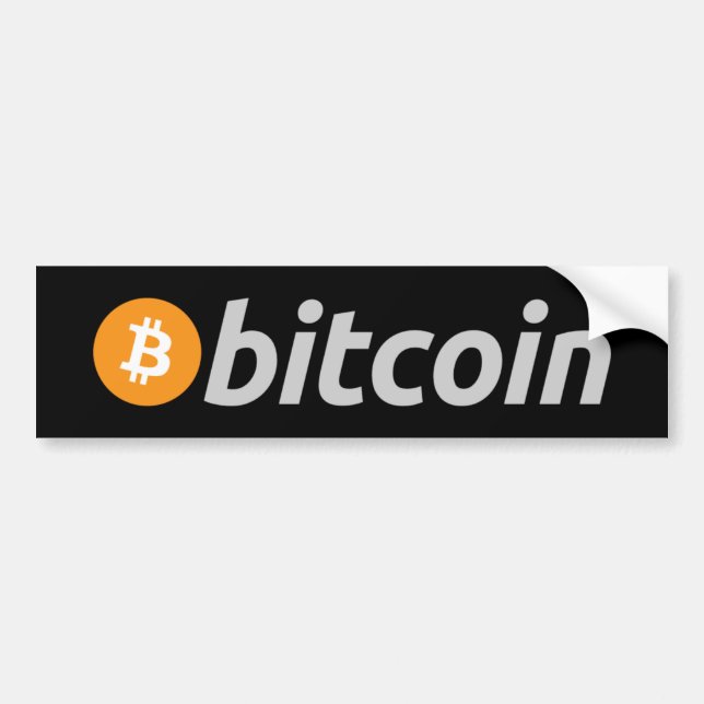 Autocollant De Voiture Bitcoin Bumper Sticker (Devant)