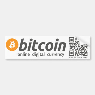 Autocollant De Voiture Bitcoin - code en ligne de l'autocollant QR de