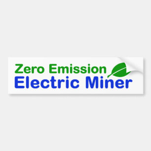 Autocollant De Voiture Bitcoin Zéro Émission Mineur électrique