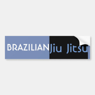 Autocollant De Voiture BJJ Blue Belt Bumper Sticker
