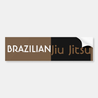 Autocollant De Voiture BJJ Brown Belt Bumper Sticker