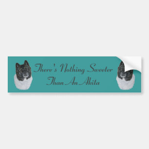 Autocollant De Voiture black headed akita realist dog original slogan