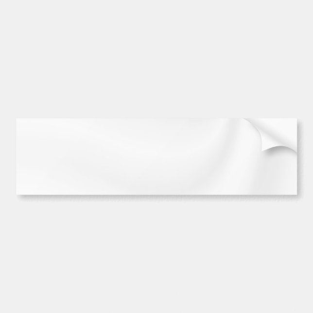 AUTOCOLLANT DE VOITURE BLANC CRÉEZ VOTRE PROPRE BLANC SATIN BUMPER STICKE (Devant)