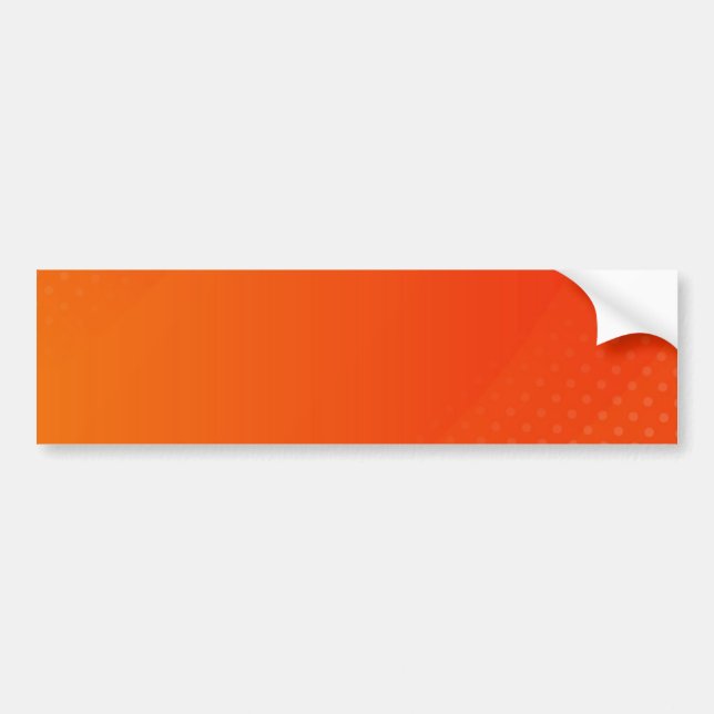 AUTOCOLLANT DE VOITURE BLANK CRÉER VOTRE PROPRE BÂTIMENT ORANGE BUMPER (Devant)