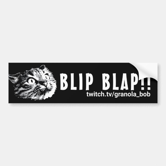 AUTOCOLLANT DE VOITURE BLAP ! ! POURTANT ! (Devant)