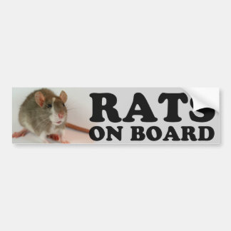 Autocollant De Voiture (Blazed) Rats on board