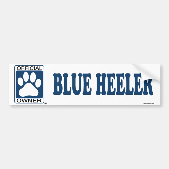 Autocollant De Voiture Bleu bleu de Heeler (Devant)