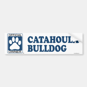 Autocollant De Voiture Bleu de bouledogue de Catahoula