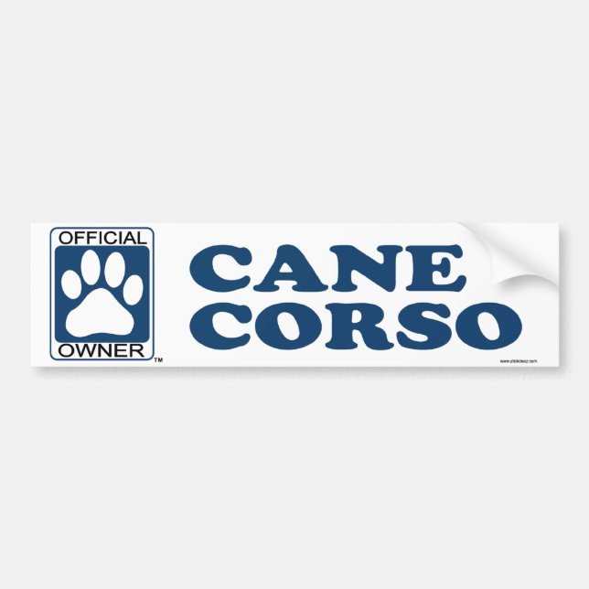 Autocollant De Voiture Bleu de Corso de canne (Devant)