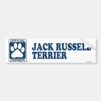 Autocollant De Voiture Bleu de Jack Russell Terrier