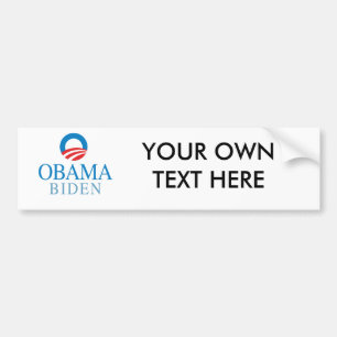 AUTOCOLLANT DE VOITURE BLEU D'OBAMA BIDEN O - .PNG