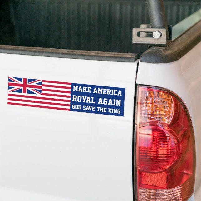 Autocollant De Voiture Bleu rouge amusant Rendre à l'Amérique le drapeau  (Sur camion)