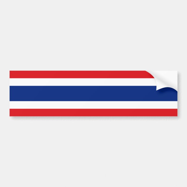 Autocollant De Voiture Bleu rouge de Thaïlande (Devant)