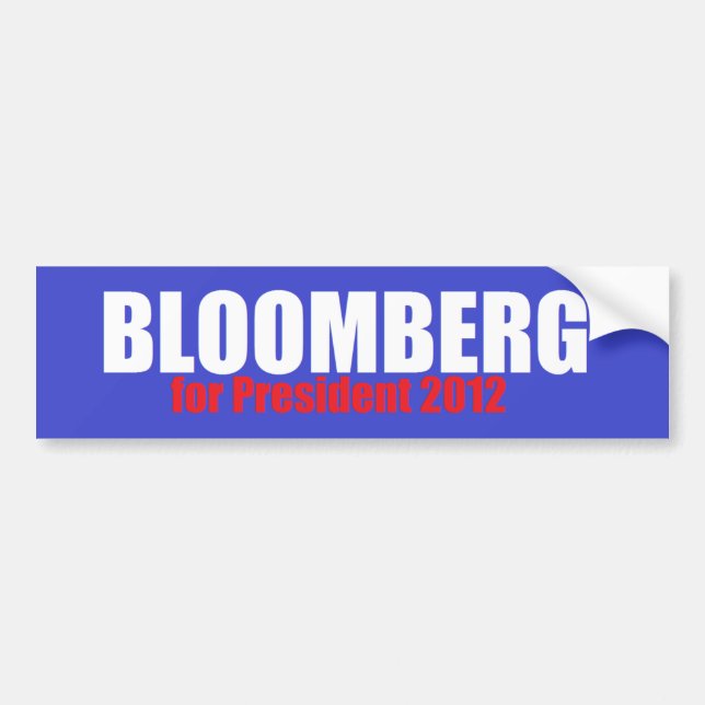 Autocollant De Voiture Bloomberg 2012 (Devant)
