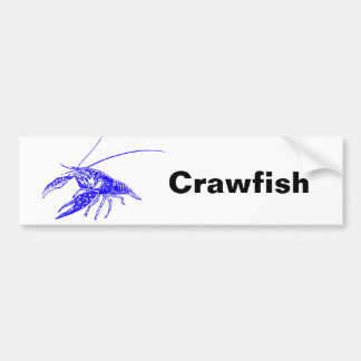 Autocollant De Voiture blue crayfish
