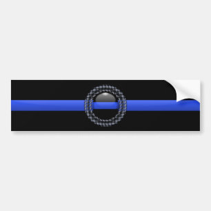 Autocollant De Voiture Blue Line mince