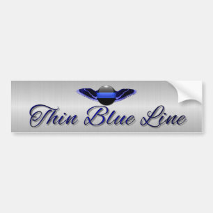 Autocollant De Voiture Blue Line mince