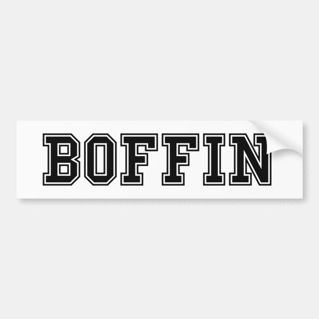 AUTOCOLLANT DE VOITURE BOFFIN (Devant)