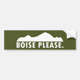 Autocollant De Voiture Boise S'Il Vous Plaît