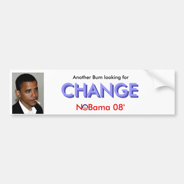 Autocollant De Voiture Bon à rien… Changement (Devant)