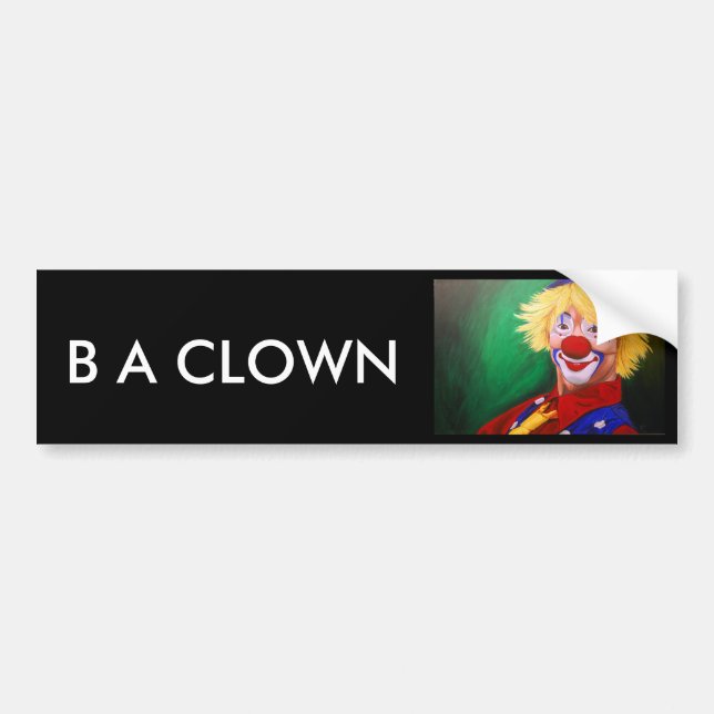 Autocollant De Voiture Bonjour clown (Devant)