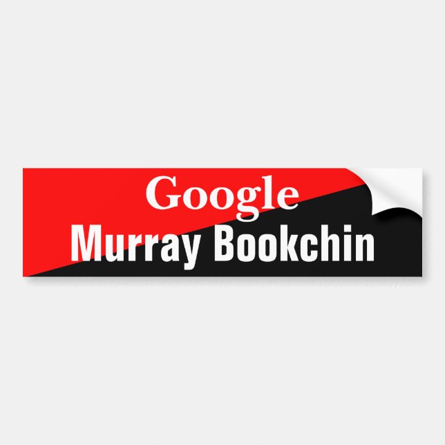 Autocollant De Voiture Bookchin Google Murray (Devant)