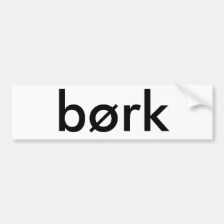 Autocollant De Voiture børk
